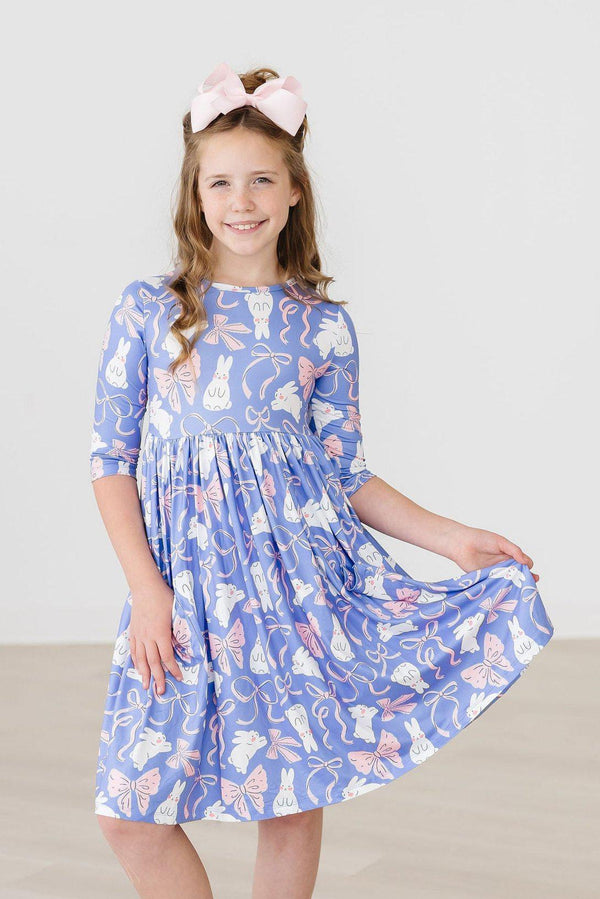 hop-skip-twirl-3-4-sleeve-pocket-twirl-dress Mila &  Rose - Sophia's Style-Hop, Skip & Twirl 3/4 Sleeve Pocket Twirl Dress-6-12M--1